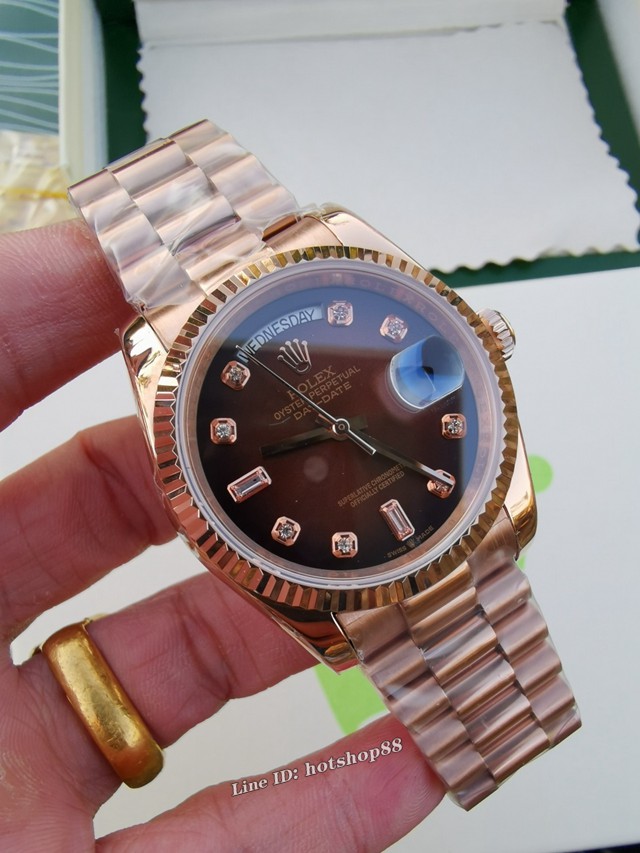 劳力士手表 Rolex星期日历型daydate系列 36mm eta2836全自动机械机芯女士腕表 gjs1859